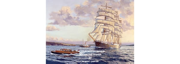 Towards Falmouth "The four-masted barque Magdalene Vinnen" by Robert Carter